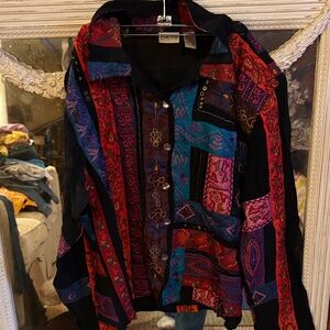 Chico's Multicolor Patchwork top